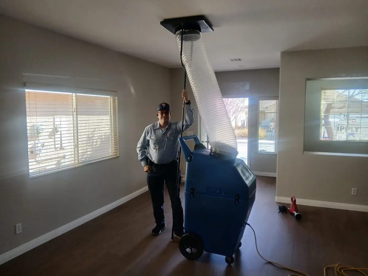 Professional Dryer Vent Cleaning work inside a Sanford home